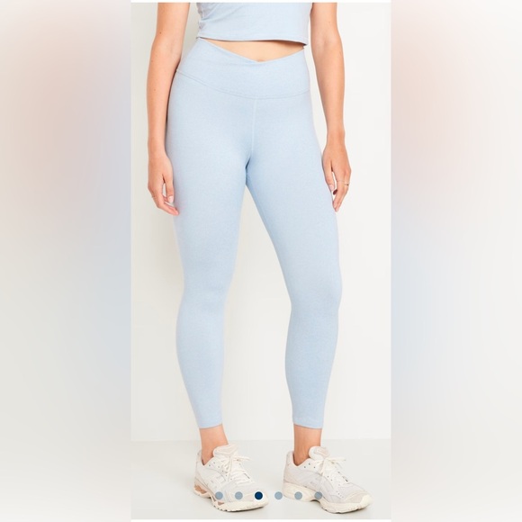 Old Navy extra high rise 7/8 ankle cloud comfy crossover waist leggings - Picture 1 of 14
